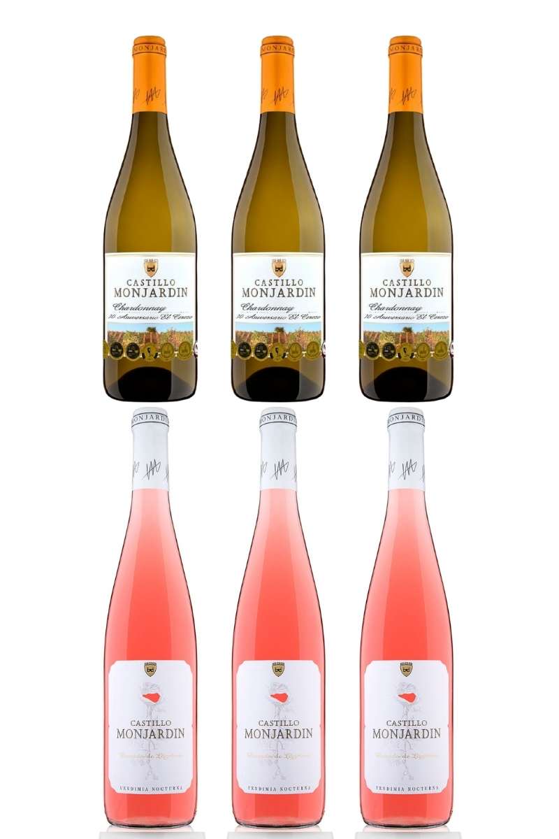 comprar lote de vino blanco y rosado
